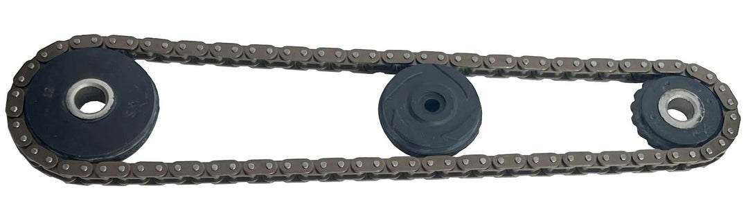 KIT GUIA/TENSOR CADENILLA+PIÑON TIEMPO AK. AKT125/FLEX OEM